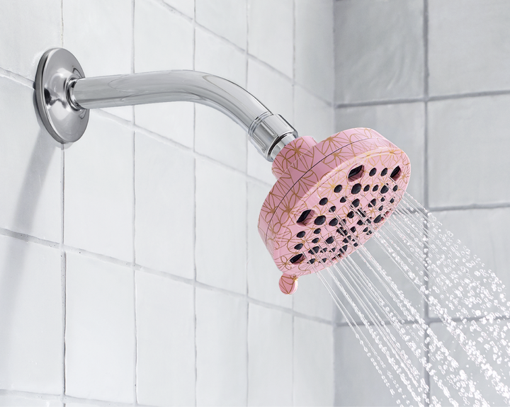 Rose Medallions colored shower head